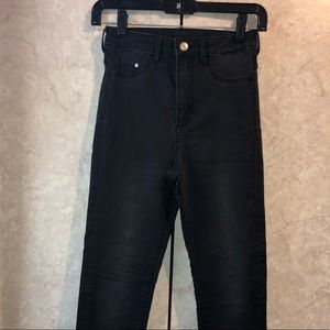 High Waisted Off black H&M Super Skinny Jeans